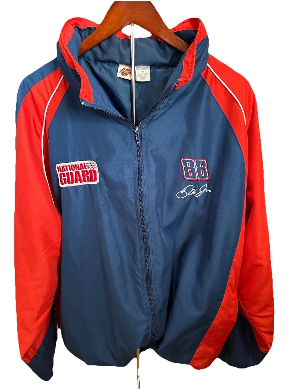 Dale Earnhardt Jr 88 NASCAR Jacket National Guard Racing Mens XL Zip